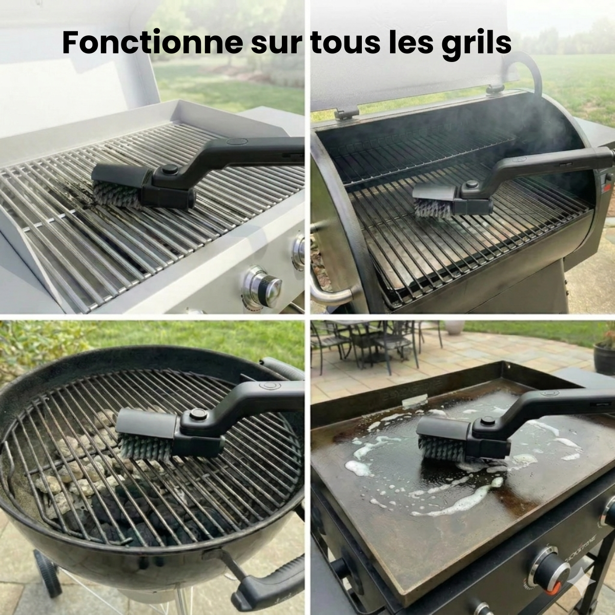 Brosse BBQ Électrique Puissante – Sans Fil